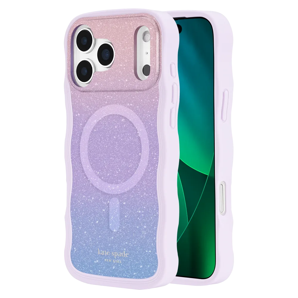 Kate Spade - Wavy MagSafe Case for Apple iPhone 17 Pro Max - Opal Glitter